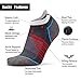 Busy Socks Womens Ankle Cushioned Bike Socks, Novelty No Show Colored Inspirational Trail Running Socks for Men women 3 Pairs (Dark Grey, Large)