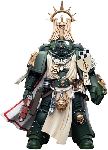 Miniatura 6 de HiPlay JoyToy Warhammer 40K Figura coleccionable Dark Angels Master con puño de poder, figuras de acción a escala 118 JT7691 (JT7691)