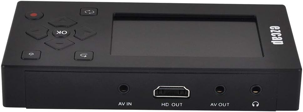 Rear view of ezcap271 AV Recorder showing input and output ports