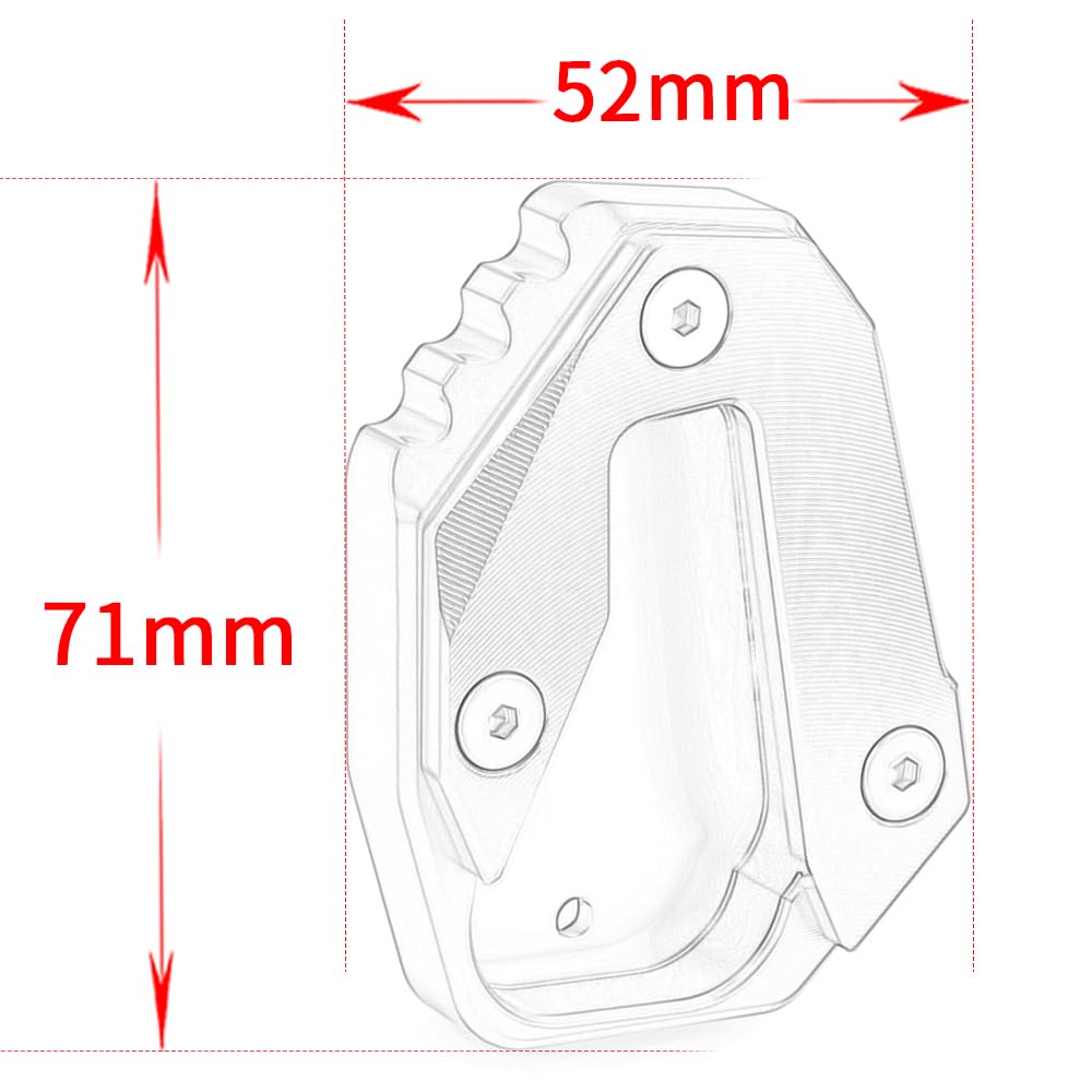Modeer Stojak Boczny CNC Podkładka Przedłużająca do KTM 790 Duke 2018-2024 890 Duke 2020-2023 990 Duke 2023-2024 Akcesoria