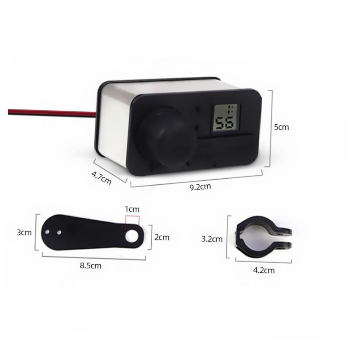 Angoily Motorcycle 3a Portable 12v USB Cigarette Lighter Socket Waterproof Cellphone Power Adapter