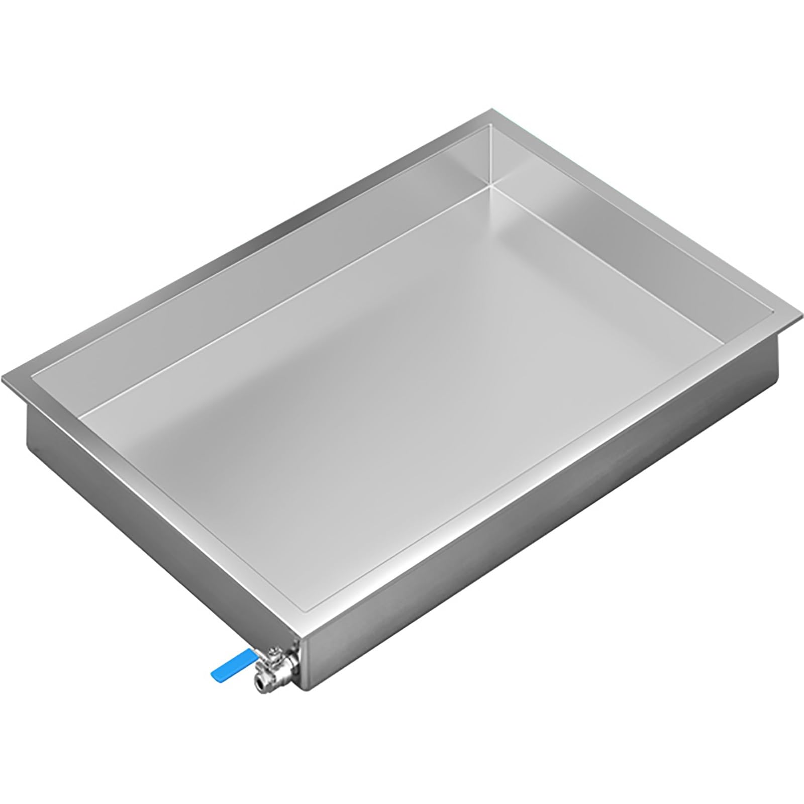 Bandejas Acero Inoxidable 304 para Macetas, Recogedor Aceite Coche, Bandeja de Goteo de Aceite para Plantas en Maceta, Aire Acondicionado y Cocinas(80x60x15 cm/31x24x6 in)