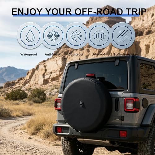 Cohtsdc Spare Tire Cover for Jeep Wrangler JL