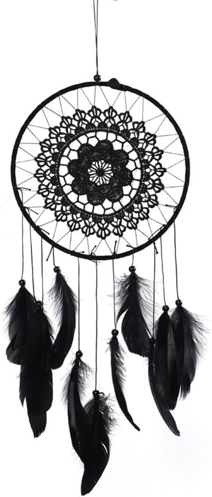 Handmade Lace Dreamcatcher with Tassel - 18 Inch Wall Hanging for Home Decor, Wedding, Party, Romantic Boho Pendant Ornament