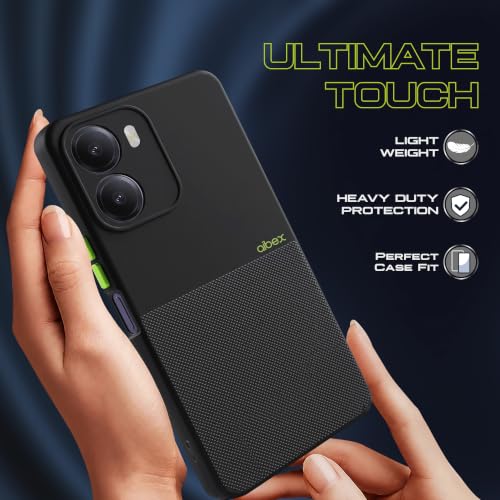 Image of AIBEX Premium Back Cover Case Compatible for Redmi 15A 5G | Scratch & Drop Tested Shockproof Matte Texture Case with Soft Microfibre Lining | Slim Fit Cover with Anti-Scratch Finish - Black