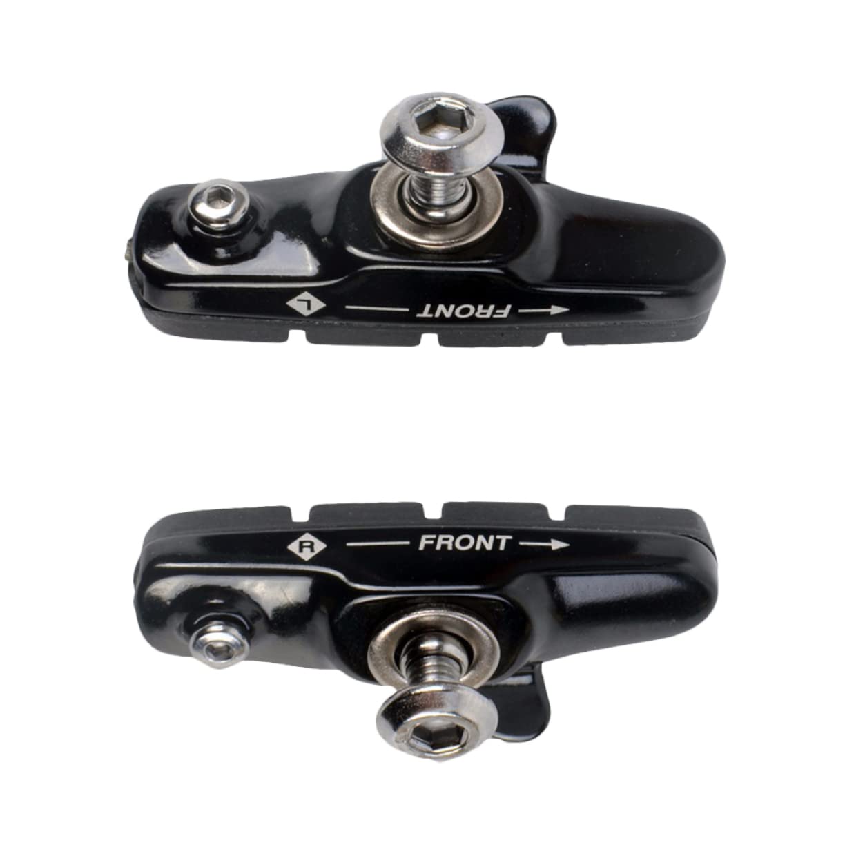 INOOMP 3paia Pastiglie Freno c per Bici da Corsa e Mountain Bike Componenti Lega di Alluminio con Design Curvo Antiscivolo e Silenzioso Nero