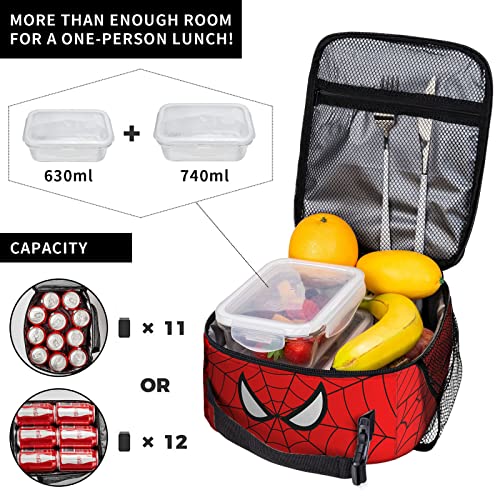 Jiwei Reusable Insulated Lunch Box Anime Lunch Bag Large Capacity Durable Lunch Tote For Women Men Travel Hiking Gift #TOP7