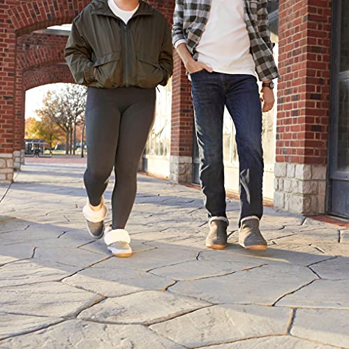 Dearfoams Alpine Men's Brixen Boot Slipper, Dark Heather Grey, Medium #TOP5