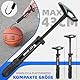 WESTGIRL Ballpumpe Handpumpe mit 2 Ball Nadeln, 2 Düse und 1 Schlauch Aufpumpen Fußball Sportball Volleyball Basketball Handball Wasserball Rugby Balloon Luftpumpe