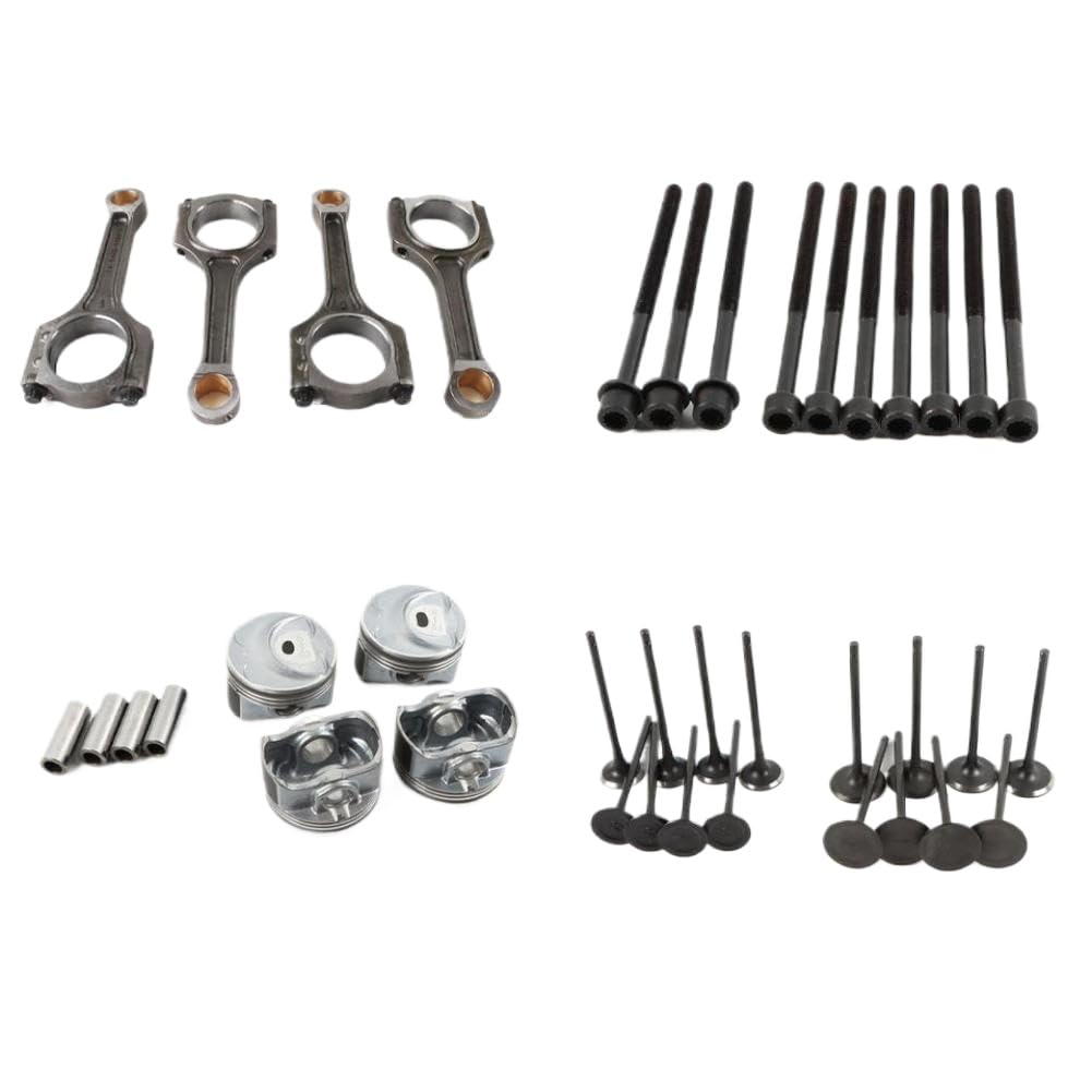 Kit di ricostruzione per revisione motore Albero motore con aste Componenti di distribuzione 2.0L G4KF compatibile con Coupe Sonata Optima 2.0L L4 GAS