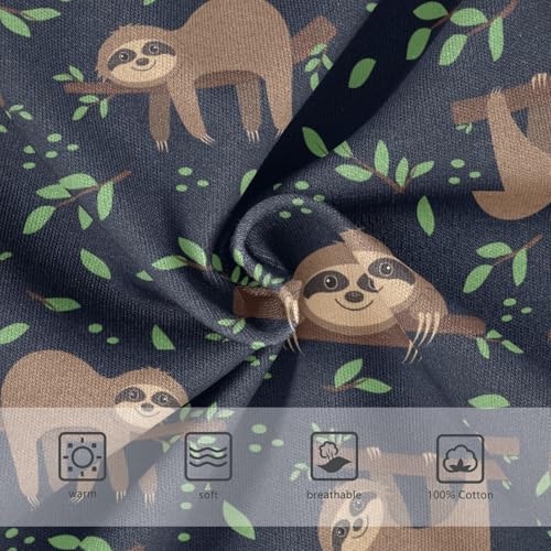 Boys' Underwear Cotton Little Boys Sloth Briefs Soft Toddler Underwear 2T-8Y3