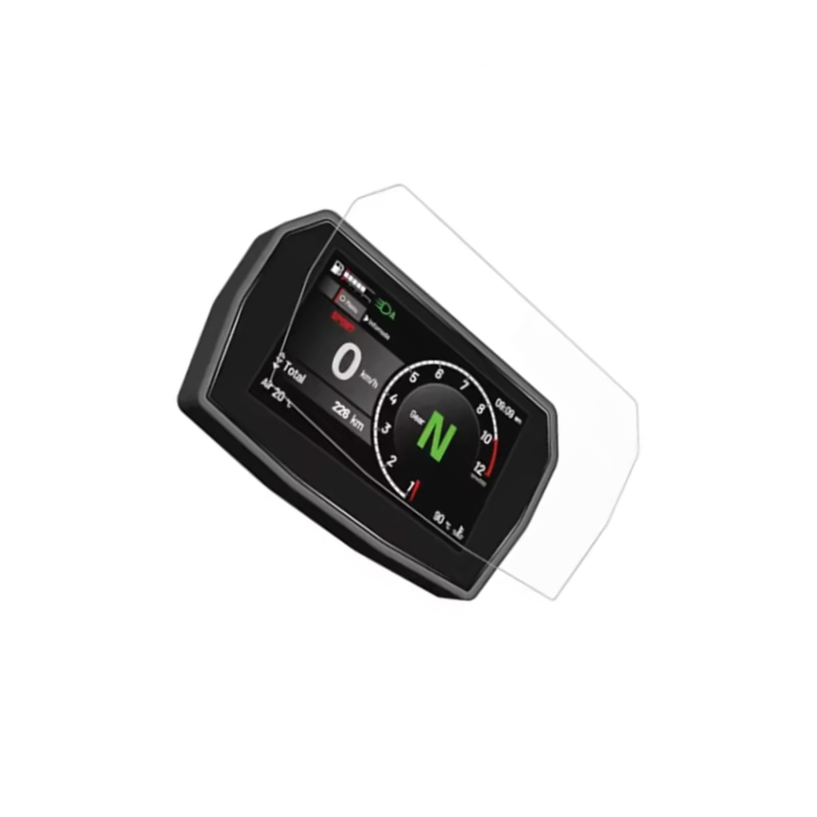Pellicola protettiva odometro Compatibile Con Ducati Per Hypermotard V2 SP 2026 Moto Strumento Cluster Protezione Dello Schermo TFT Pellicola Cruscotto Scratch(2 piece)