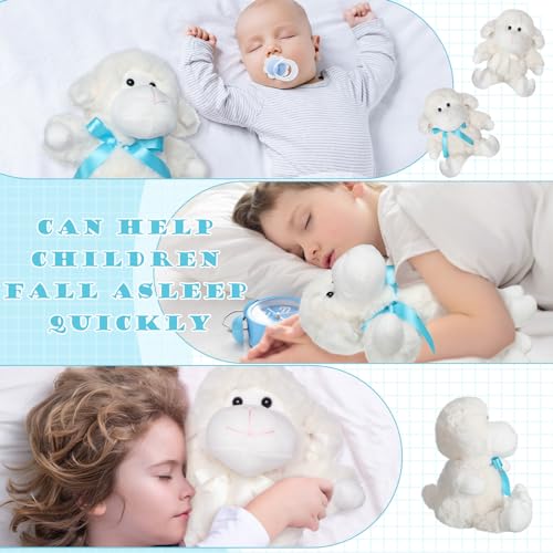 Poen 10 Pcs Lamb Stuffed Animal Sheep Plush Toys 11 Inch Little Lamb Plushy Cute Stuffed Animal Doll White Sheep Toys Huggable Toys Gift for Christmas Easter, Little Ones, Friends, Birthday, Gifts