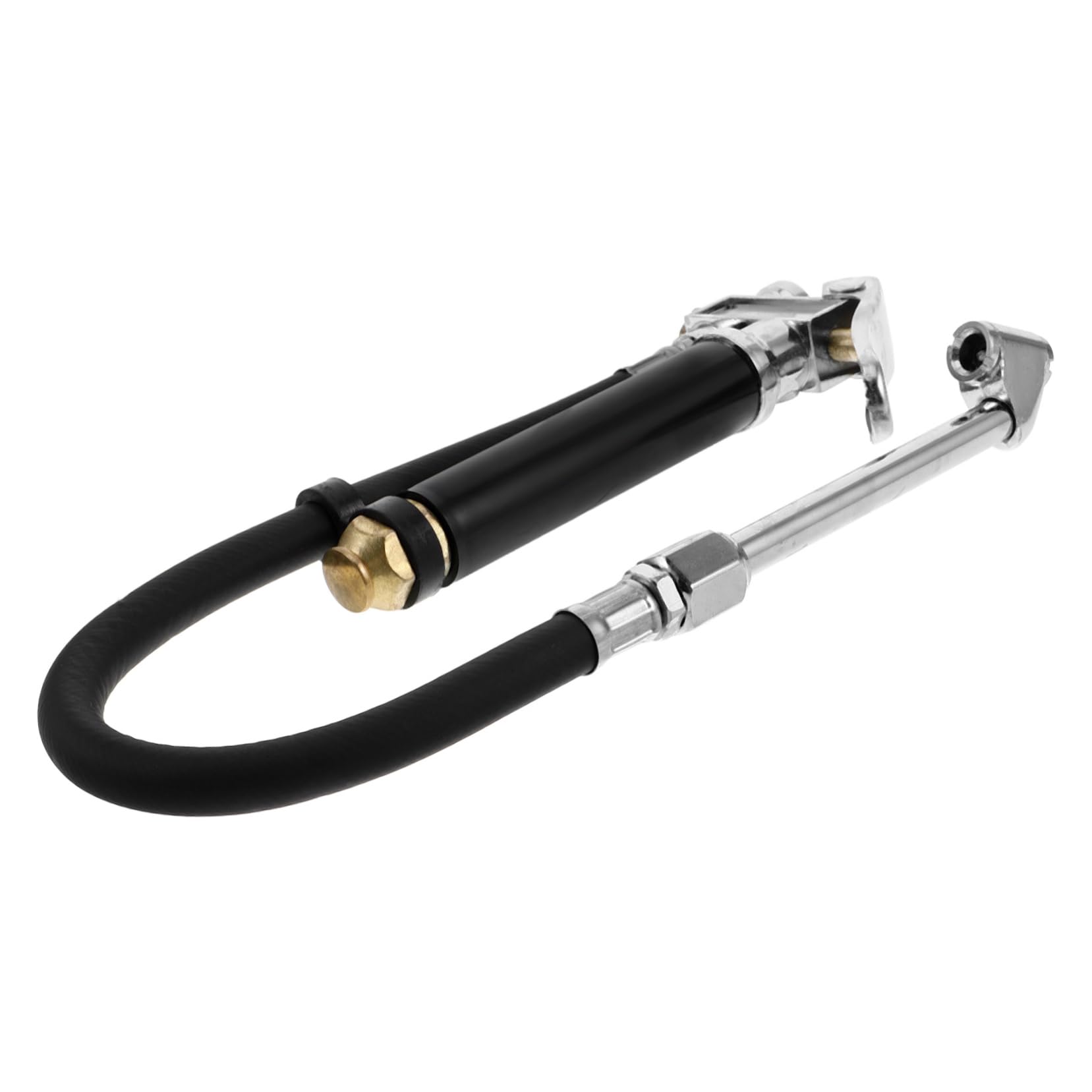 Alipis Tire Pressure Gauge Tires Auto-Stop Tire Hand Crank Tire Gauge Tire Gauge and Inflator Air Compressor Accessories Off Road Tire Deflators Zinc Alloy