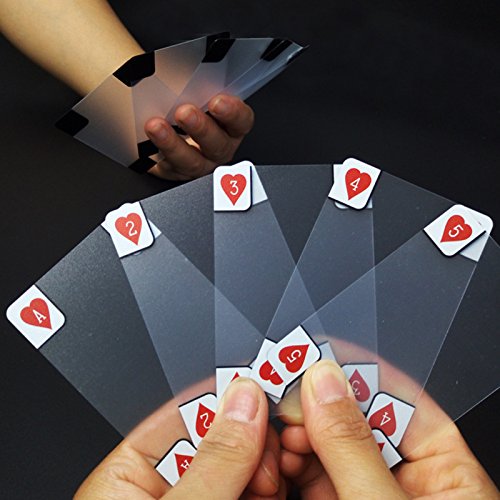 Cartas de Poker Transparente Impermeables PVC miniatura 3