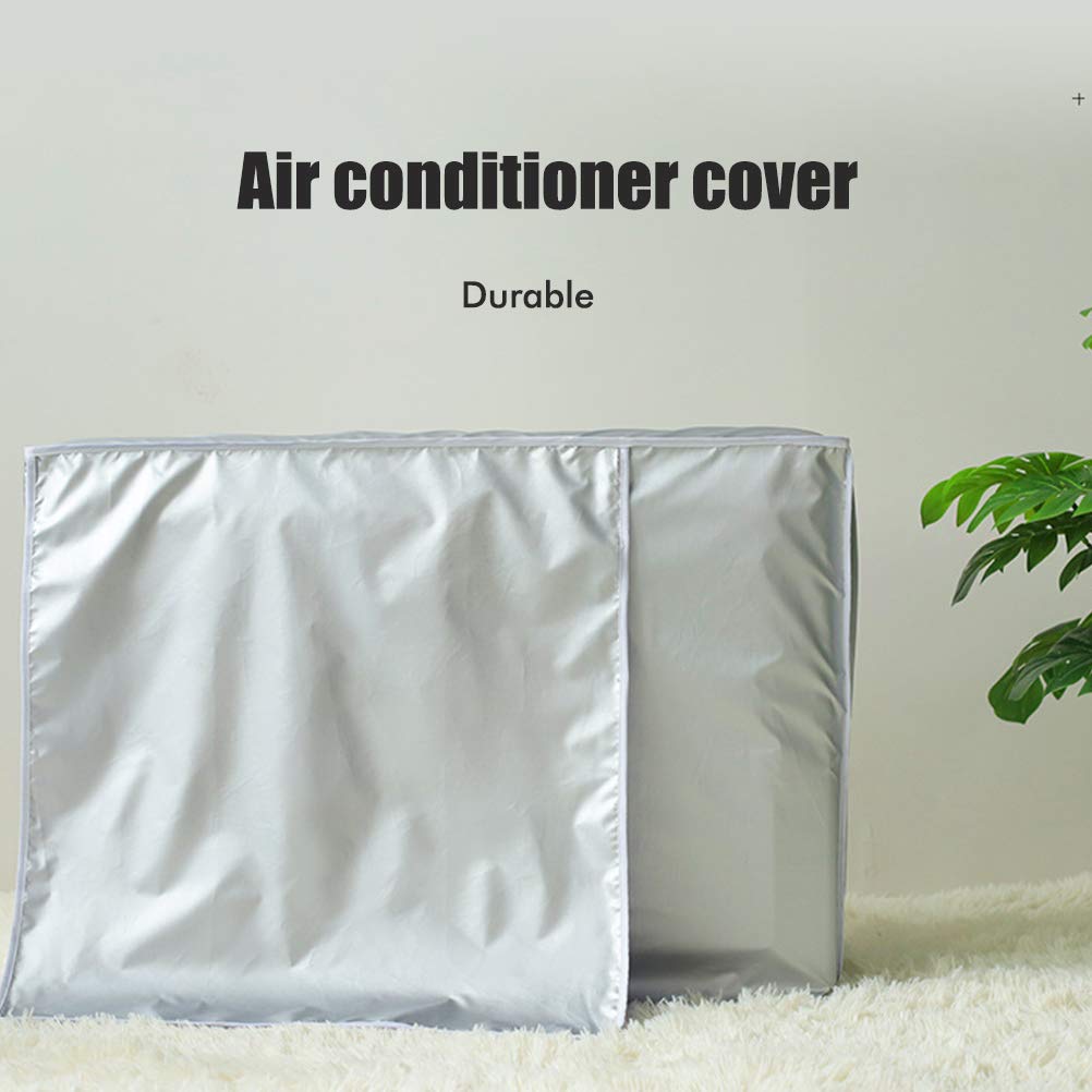 Copri condizionatore d'Aria per l'inverno Esterno Copri climatizzatore Antipolvere Resistente al Sole per Protezione antigelo Resistente all'Acqua Durevole per la casa 3 Dimensioni