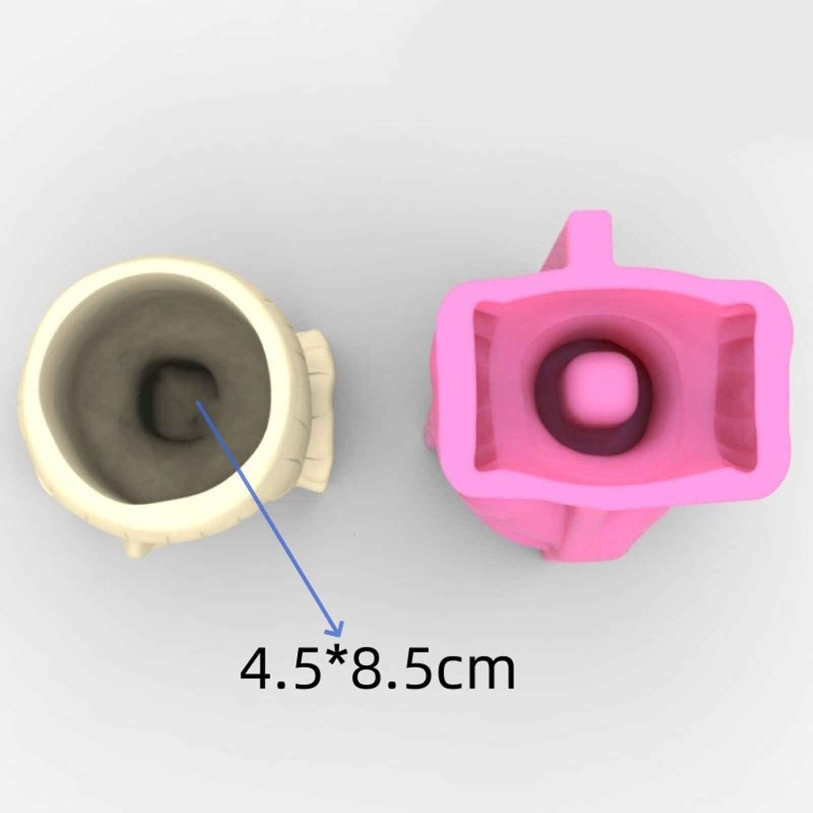 Silicone per piante grasse capelli corti figura femminile vasi di fiori elegante decorazione domestica fare stampi