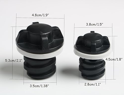 Miniatura 2 de Tapón de drenaje enfriador para refrigeradores RTIC, 2 unidades, a prueba de fugas, repuesto para enfriadores YETI Tundra y RTIC (1 unidad grande y