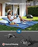 eufy E18 Robot Lawn Mower, Max 0.3 Acres, Vision Navigation, Hands-Free Auto Mapping, Wire Free RTK Free, Multi-Zone Management, AI Obstacle Avoidance, APP Control, 18° Slope, Cut Height 1'-3'