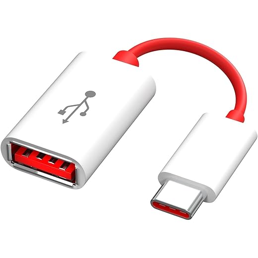 JGD USB Type-C OTG Adapter White & Red