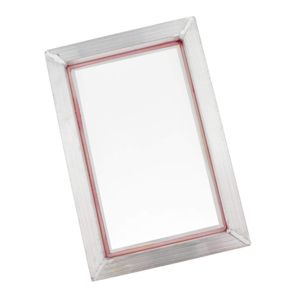 Milageto Ensemble de 1 Cadre de Sérigraphie Aluminium Maille Polyester Impression Soie 77/90/120, 31x41cm 77T