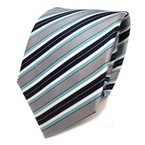 Cravate en soie à rayures TigerTie accessoire costume homme chic