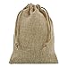 Price comparison product image 10 pcs Jute - Hessian - Burlap - look Mini Bag 10x15 cm without the musty odor