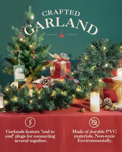 Guirlande de Noël 2,7 m à 8 modes avec 50 lumières LED - 6