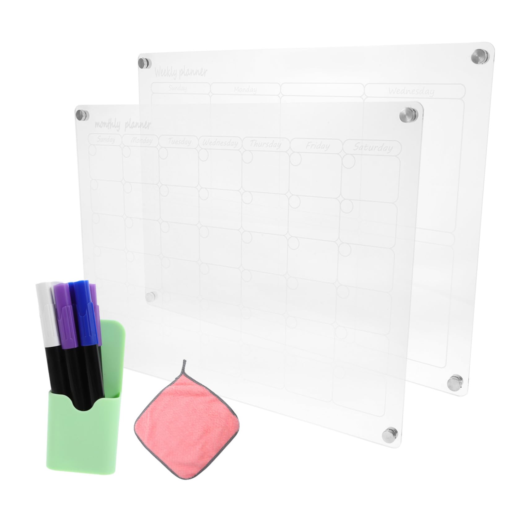 Calendrier Magnétique Pour Réfrigérateur Planificateur De Repas Calendrier Magnétique Hebdomadaire Transparent