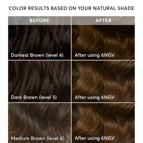 Image of Madison Reed Radiant Hair Color Kit - 6NGV Medium Golden Brown (Tuscany Brown), Permanent Hair Dye, Dimensional Gray Hair Blending | PPD-Free & Ammonia-Free, 2 Pack