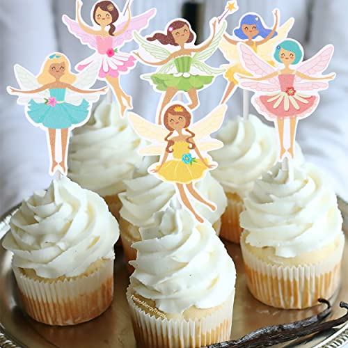 Fairy Cupcake Toppers Fairy Cake Toppers Fairy Cake Decorations For Fairy Birthday Party Supplies Fairy Baby Shower Supplies Fairy Wedding Decorations #TOP7