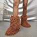 Women's Faux Fur Mid-Calf Boot, Y2k Winter Furry Long Hair Sheep Flat Heel Boots, Ladies Anti-slip Plush Boots, Fashion Warm Big Puffy Boots, Outdoors Snow Short Boots, Long Curly Hair Slip On Shoes