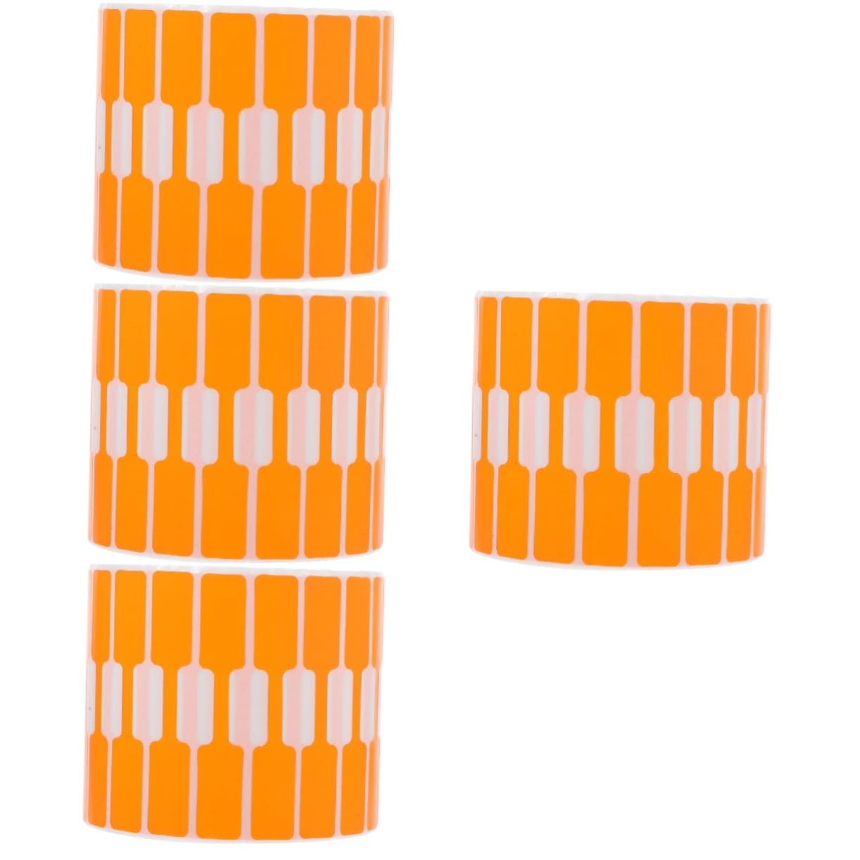Uonlytech 4 Sätze Schmucketiketten Handgemacht Mit Schmuck Aufkleber Markierung Schild Etikettenaufkleber Farbig Klebeetikett Aufkleber Etiketten Aufkleber Papier Orange 2000 Stück * 4