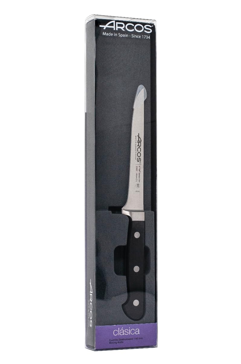 Arcos Cuchillo Deshuesador Profesional 140 mm Acero Inoxidable NITRUM Mango POM Serie Clásica