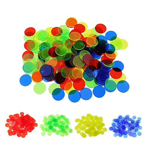 FAVOMOTO Game Bingo Chips Plastic Bingo Chips 19mm Size Counting Bingo Chips for Boys and Girls