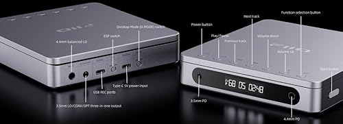 image for FiiO DM13 Multifunctional Portable Stereo CD Player with Long-Lasting 