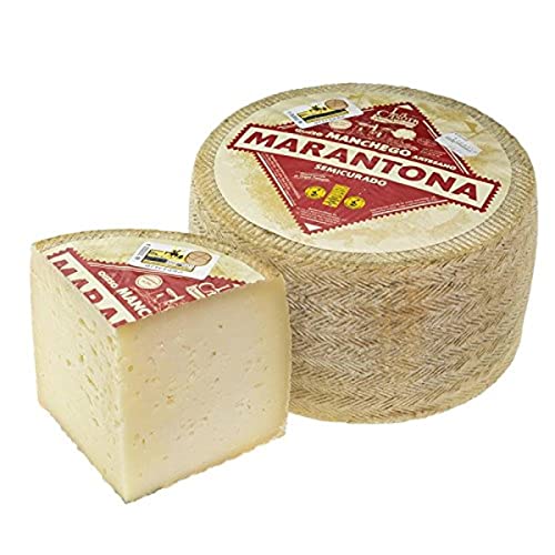 Queso Manchego Marantona semicurado - trozo, 200 gramos