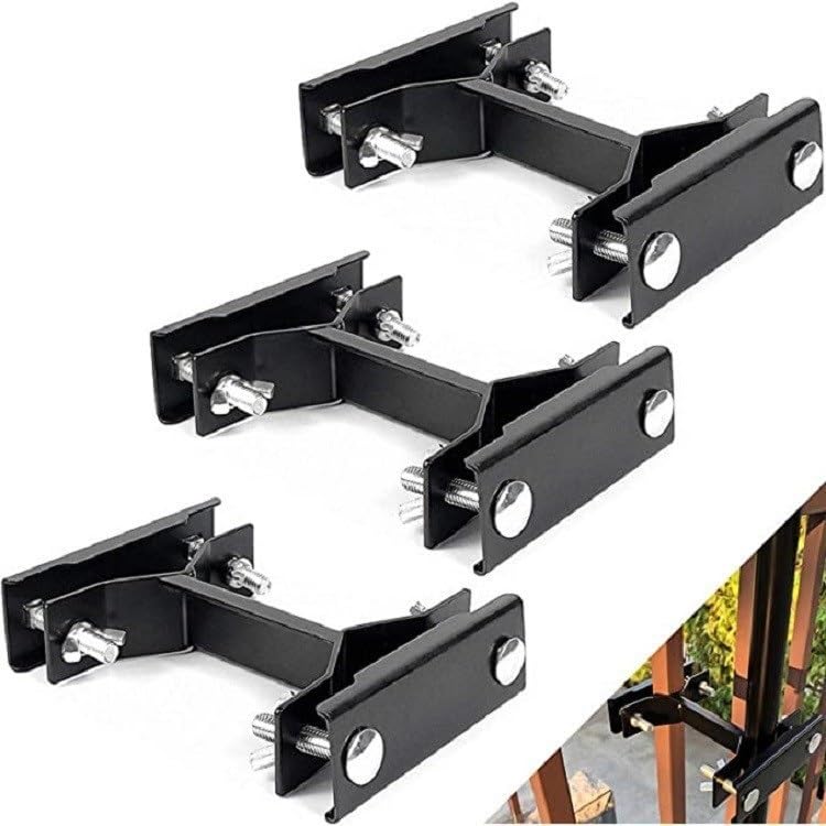 ANGIRSFPO 3 Pack Black Deck Umbrella Mount,Deck Mount Umbrella Holder for Deck Railing, Patio Heavy Duty Adjustable Metal Umbrella Stand Outdoor Base Attaches to Railing, Outdoor Courtyard