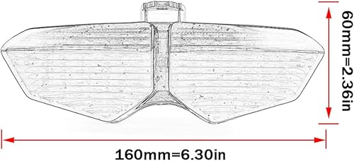 Miniatura 5 de MZS LED luz trasera para Ducati Honda Suzuki Kawasaki Triumph Yamaha