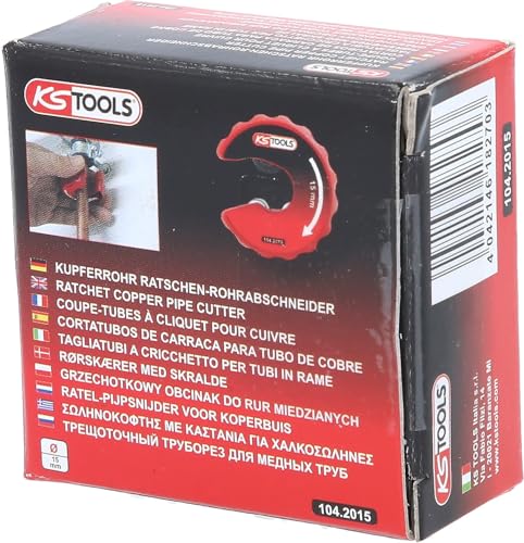 KS Tools 104.2015 Kupferrohr Ratschen-Rohrabschneider, 15mm – Ansicht 4