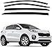 Safe Smoke Window Visor Sun Rain Vent Guard 4 Pcs Set for 2017~ KIA Sportage Out Channel Visor