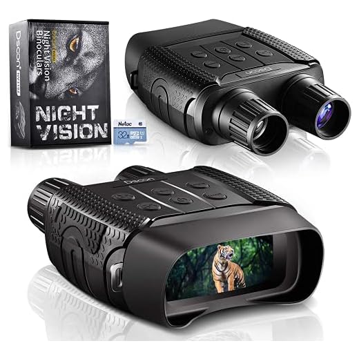 Night Vision Day Binoculars for Hunting in 100% Darkness - Digital Infrared Goggles Military for Viewing 984ft/300M in Dark with 2.31" LCD Screen, Take Day Night IR Photos Video 32G TF Card Adults