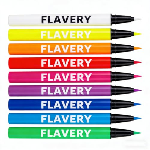 UV Delineador de Ojos 8 Colores Waterproof,Lápiz Delineador Líquido Mate,Juego De Delineador Líquido De Neón,Eyeliner Waterproof Resistente Al Agua Y Antimanchas para Cosplay