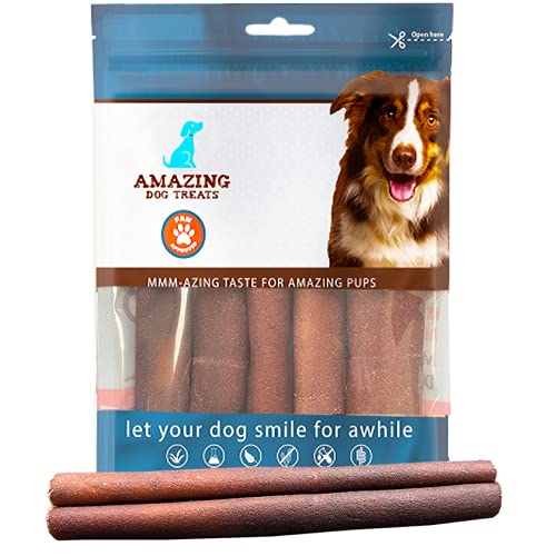 6 inch Jumbo Collagen Sticks (12 Pcs  Pack) - Odor-Free Collagen Bully Sticks for Dogs - Natural Collagen Supports Joint, Skin & Coat Health - Long Lasting Dog Chews - No Hide Bones for Dogs