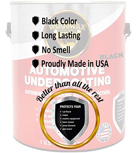Woolwax Undercoating Protection, Rust Inhibitor and Prevention, Anti Corrosion Multi Purpose Penetrant and Lubricant Lanolin Formula, 1 Gallon Black Color