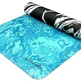 AIMERDAY Non Slip Yoga Mat Eco Friendly TPE Exercise Mat Premium Print 1/4 Inch Thick High Density L