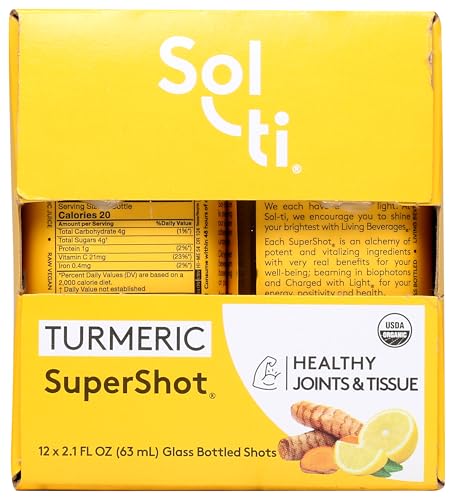 Sol Ti Supershot Turmeric Organic 2.1 Fl Oz 12 Pack