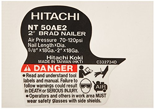 Hitachi 885876 Replacement Part for Name Plate Nt50Ae2
