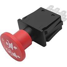 SYOWADA 539131627 Clutch PTO Switch 8 Terminals 10AMP Pto Switch Replacement for Husqvarna 582107602 539101768 582107601 Replacement for Craftsman GT48 TC238 GT2254 LGT2554