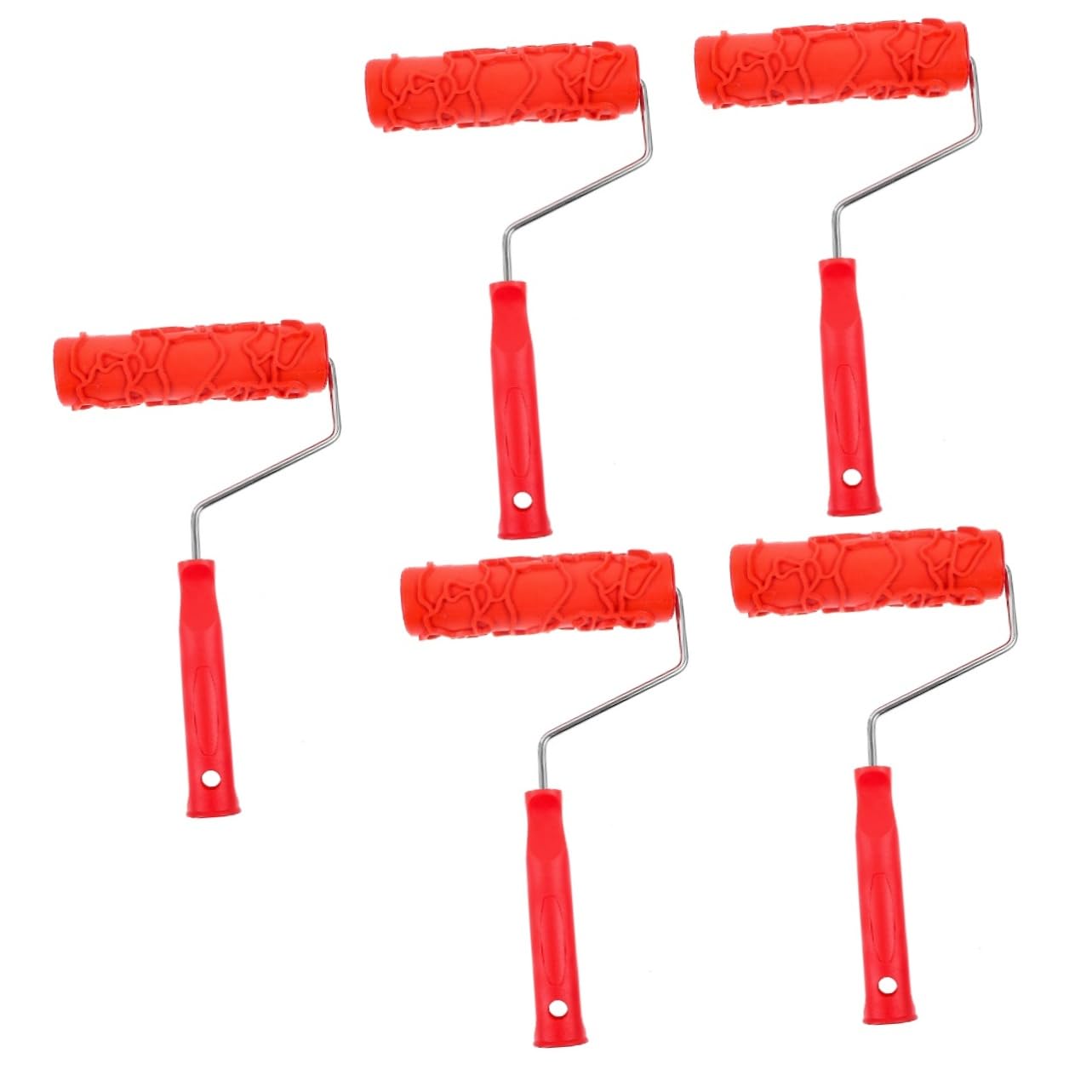 ARTIBETTER 5stücke Texturierter Farbroller Mit Griff Tragbarer Musterroller Für Kreative Wanddekoration Für Einzigartige Wandtexturen Und Diy-projekte